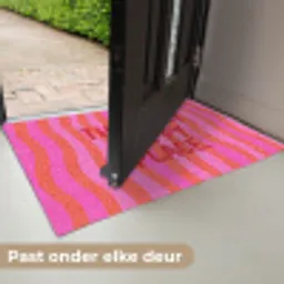 Tekst - Modern - Kleurrijk Deurmat klein -USP_NL