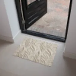 Textuur - Reliëf - Beige Deurmat klein 898 -sfeer5