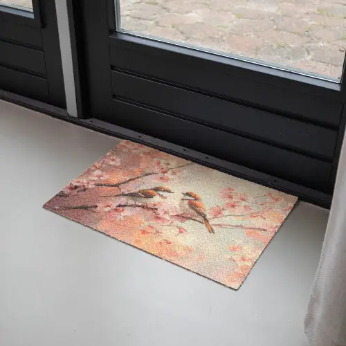 Vogels - Romantic - Bloesemtak Deurmat klein -sfeer2