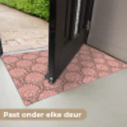 Waaiermotief - Patroon - Roze Deurmat klein -USP_NL