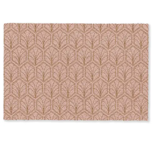 Zalmroze - Patroon - Geometrisch Deurmat klein 898 -zkaufland3d