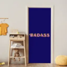 Badass - Panterpint - Schaduw - Roze deurposter klein -sfeer4