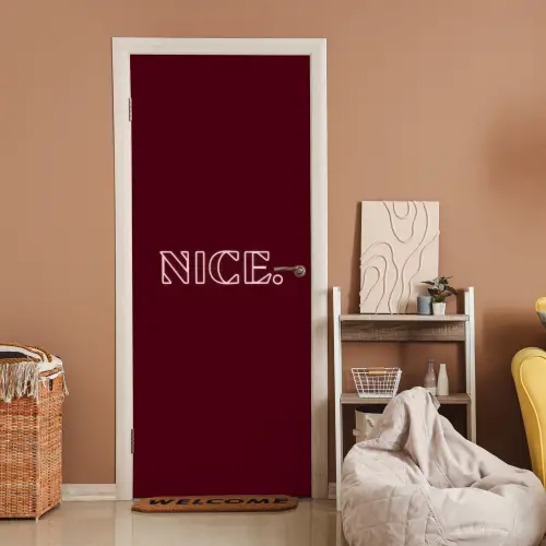 Bordeaux - Nice - minimalistisch deurposter klein -sfeer1