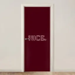 Bordeaux - Nice - minimalistisch deurposter klein -3d_beige