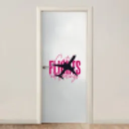 Catch flights not feelings - Vliegtuig - Roze deurposter klein -3d_beige