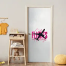 Catch flights not feelings - Vliegtuig - Roze deurposter klein -sfeer4