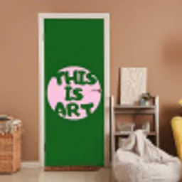 Cirkel - Roze - Tekst - Art deurposter klein -sfeer1