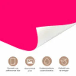 Dream big - Roze - Geel - Minimalistisch deurposter klein -closeup_NL