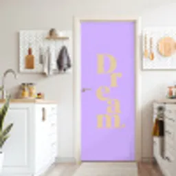 Dream - Paars - Typografisch deurposter klein -sfeer5