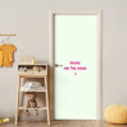 Focus - Beige - Roze - Smiley deurposter klein -sfeer4