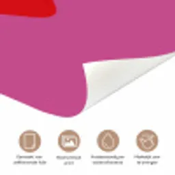 Girl power - Hart - Roze - Rood deurposter klein -closeup_NL