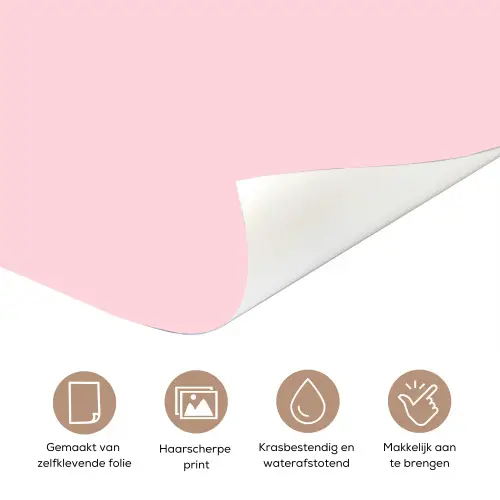 Girl power - Roze - Hartje deurposter klein -closeup_NL
