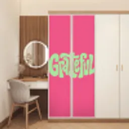 Grateful - Groen - Grafisch - Vloeiend deurposter klein -sfeer3
