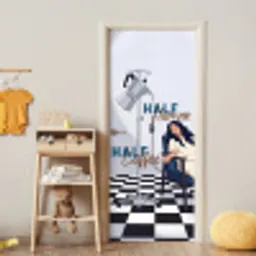 Half human, Half Coffee - Infuus - Koffie deurposter klein -sfeer4