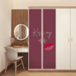 Kiss my ass - Lip - Bordeaux deurposter klein -sfeer3