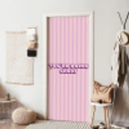 Paars - Strepen - You're doing great - Schaduw deurposter klein -sfeer6