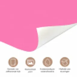 Roze - Groene bonjour - Organisch deurposter klein -closeup_NL