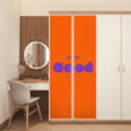 See the good - Paars - Oranje - Smiley deurposter klein -sfeer3