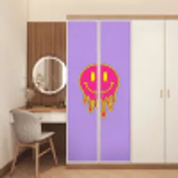 Smiley - Drip - Neon deurposter klein -sfeer3