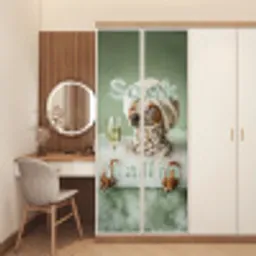 Soak it all in - Hond - Bad deurposter klein -sfeer3
