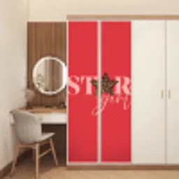 Star girl - Rood - Panter - Ster deurposter klein -sfeer3