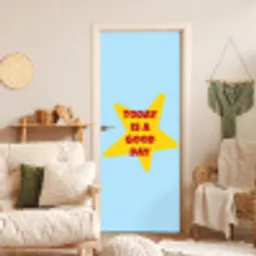 Ster - Today is a good day - Blauw deurposter klein -sfeer2