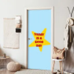Ster - Today is a good day - Blauw deurposter klein -sfeer6