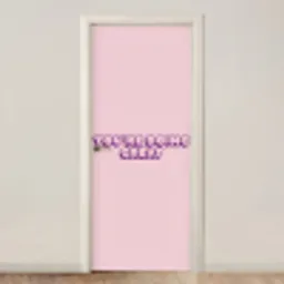 You're doing great - roze - 3D deurposter klein -3d_beige