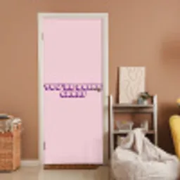 You're doing great - roze - 3D deurposter klein -sfeer1