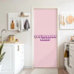 You're doing great - roze - 3D deurposter klein -sfeer5