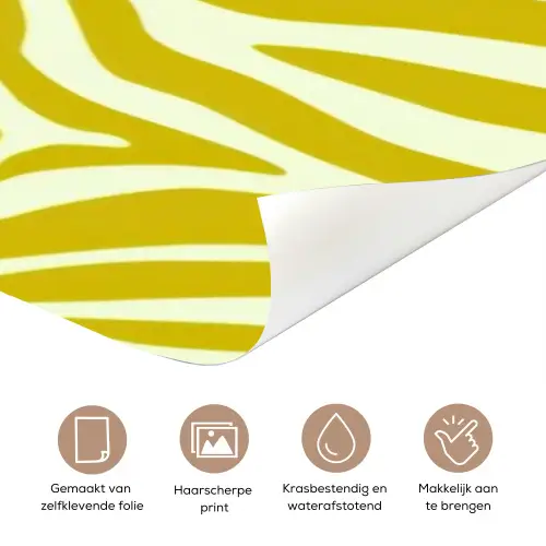 Zebraprint - Priority - Roze deurposter klein -closeup_NL