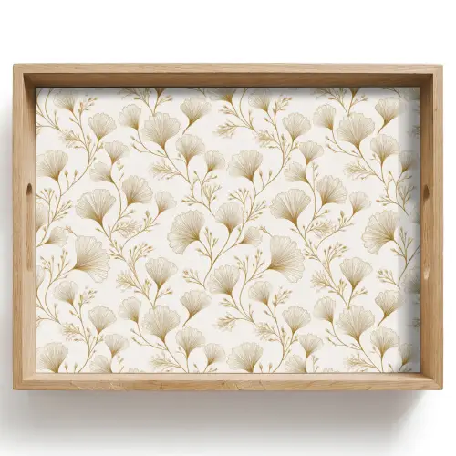 Ginkgo - Takken - Goud Dienblad Rechthoek middel 911 -z3d_shopping