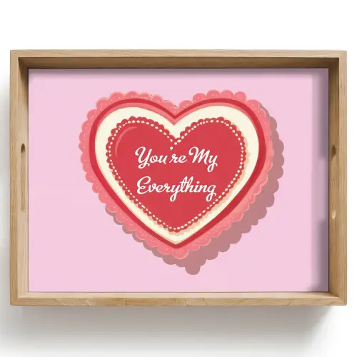 Liefde - Hart - Valentijn Dienblad Rechthoek middel -z3d_shopping