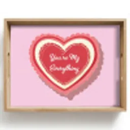 Liefde - Hart - Valentijn Dienblad Rechthoek middel -z3d_shopping