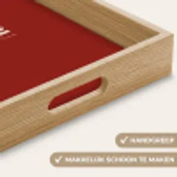 Rood - Quote - Liefde Dienblad Rechthoek middel -USP_HandgreepNL
