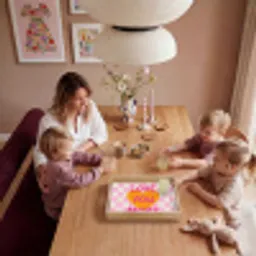 Valentijn - Love - Roze - Oranje Dienblad Rechthoek middel -sfeer4