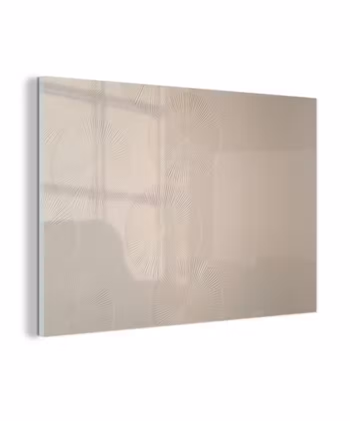 Glas schilderij - Japandi - Beige - Modern