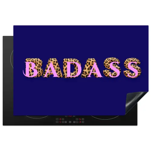 Badass - Panterpint - Schaduw - Roze Inductie beschermer vinyl 3mm klein -3d