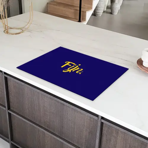 Blauw - Geel - Fijn Inductie beschermer vinyl 3mm klein -sfeer8