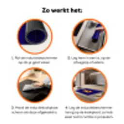 Blauw - Geel - OH - Schaduw Inductie beschermer vinyl 3mm klein -zzzzzzz-td-werking