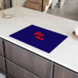 Blauw - Rood - Yes fun - 3D Inductie beschermer vinyl 3mm klein -sfeer8