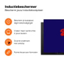Blauw - Rood - Yes fun - 3D Inductie beschermer vinyl 3mm klein -zzzzzzz-td-ups
