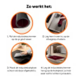Bordeaux - Nice - minimalistisch Inductie beschermer vinyl 3mm klein -zzzzzzz-td-werking