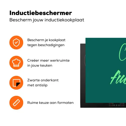 c'est la fucking vie - Groen - Handgeschreven Inductie beschermer vinyl 3mm klein -zzzzzzz-td-ups