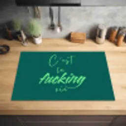 c'est la fucking vie - Groen - Handgeschreven Inductie beschermer vinyl 3mm klein -sfeer5