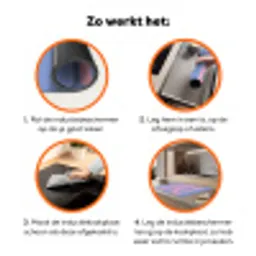 Chill - Roze - Blauw - Golvend Inductie beschermer vinyl 3mm klein -zzzzzzz-td-werking