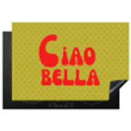 Ciao bella - Rood - Groen - Stippen Inductie beschermer vinyl 3mm klein -3d