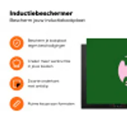 Cirkel - Roze - Tekst - Art Inductie beschermer vinyl 3mm klein -zzzzzzz-td-ups