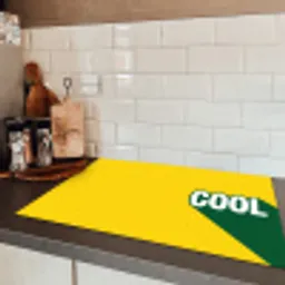 Cool - Geel - Groen Inductie beschermer vinyl 3mm klein -sfeer3