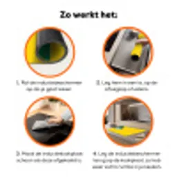Cool - Geel - Groen Inductie beschermer vinyl 3mm klein -zzzzzzz-td-werking